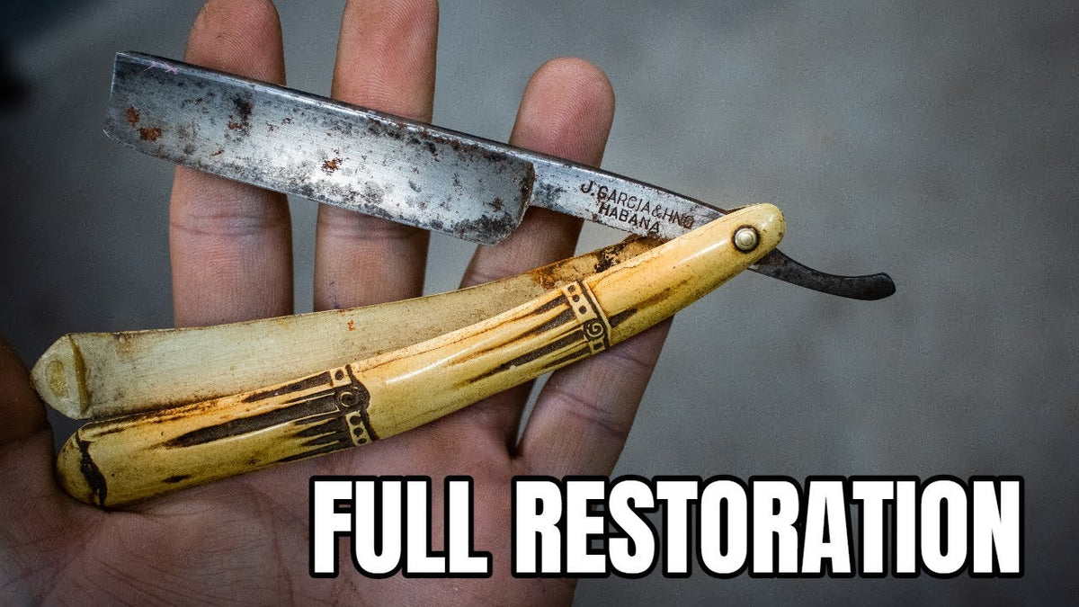 Old Razor With Rust Restoring an Antique or Vintage Straight Razor: A Guide to Reviving Ti ...